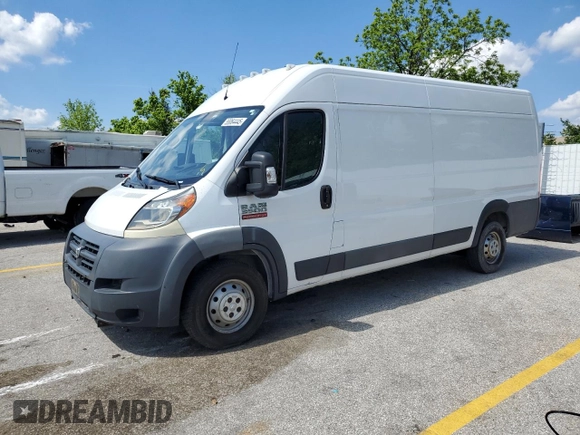 2018 Ram ProMaster Cargo with VIN 3C6URVJG8JE114621, listed as a Copart auction lot 55064445 with Not Provided miles and Clean Title. Bid and sale history available at DreamBid. Image 1.