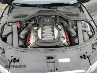 2012 Audi A8 L with VIN WAURVAFD3CN018800, listed as a Copart auction lot 53815475 with 85,417 mi miles and Salvage Title. Bid and sale history available at carsss.com. Image 11.