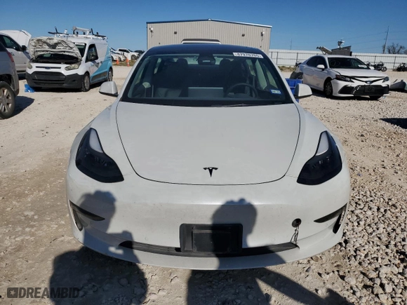 2022 Tesla Model 3 Long Range with VIN 5YJ3E1EB2NF277448, listed as a Copart auction lot 47970765 with 53,055 mi miles and Salvage Title. Bid and sale history available at carsss.com. Image 5.