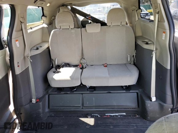 2015 Toyota Sienna LE AAS with VIN 5TDKK3DCXFS627254, listed as a Copart auction lot 49837295 with 107,701 mi miles and Salvage Title. Bid and sale history available at DreamBid. Image 10.