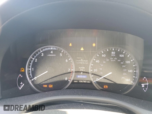 2013 Lexus GS 350 with VIN JTHBE1BL4D5006883, listed as a Copart auction lot 59996275 with 106,780 mi miles and Salvage title. Bid and sale history available at DreamBid. Image 9.