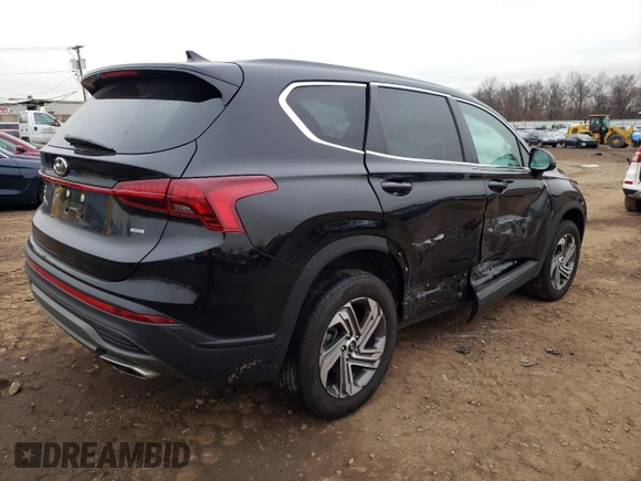 2021 Hyundai Santa Fe SE with VIN 5NMS1DAJ9MH355842, listed as a Copart auction lot 71052112 with 21,556 mi miles. Bid and sale history available at carsss.com. Image 3.