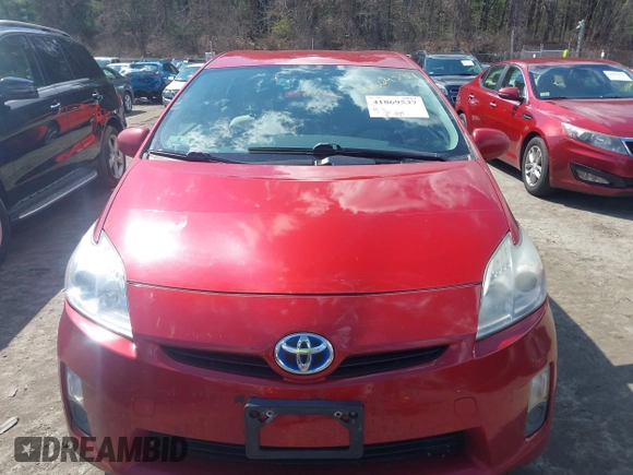 2010 Toyota Prius II with VIN JTDKN3DUXA0026700, listed as a IAAI auction lot 41869537 with 301,158 mi miles. Bid and sale history available at carsss.com. Image 6.