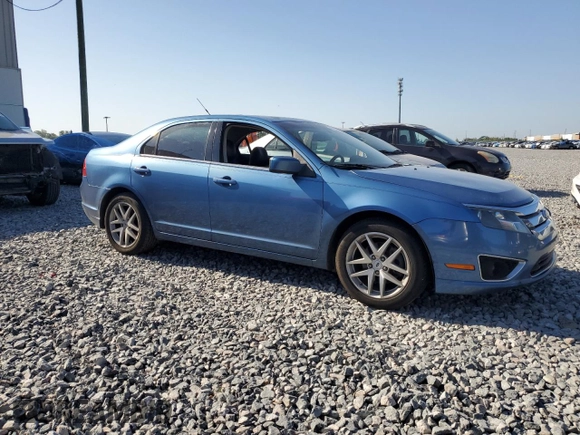 2010 Ford Fusion SEL with VIN 3FAHP0JG9AR298260, listed as a Copart auction lot 51823575 with Not Provided miles and Salvage Title. Bid and sale history available at DreamBid. Image 4.