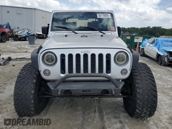 2008 Jeep Wrangler X with VIN 1J4FA24168L549082, listed as a Copart auction lot 58178805 with 150,606 mi miles and Salvage title. Bid and sale history available at DreamBid. Image 5.