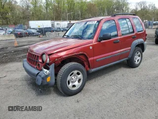 2007 Jeep Liberty Sport with VIN 1J8GL48K37W662433, listed as a Copart auction lot 52974075 with 203,744 mi miles and Salvage Title. Bid and sale history available at carsss.com. Image 1.