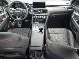 2023 Genesis G70 3.3T with VIN KMTG54TE1PU117945, listed as a Copart auction lot 63281494 with 10,532 mi miles and Non Repairable. Bid and sale history available at carsss.com. Image 8.