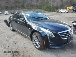 2017 Cadillac CT6 AWD with VIN 1G6KB5RS4HU197136, listed as a Copart auction lot 50876124 with Not provided miles and Salvage title. Bid and sale history available at DreamBid. Image 4.