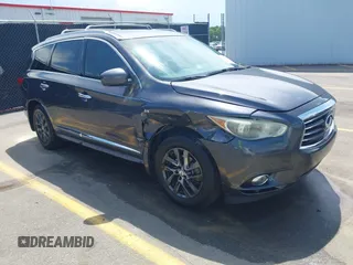 2014 Infiniti QX60 with VIN 5N1AL0MM6EC551107, listed as a IAAI auction lot 42094400 with 161,861 mi miles and . Bid and sale history available at DreamBid. Image 1.