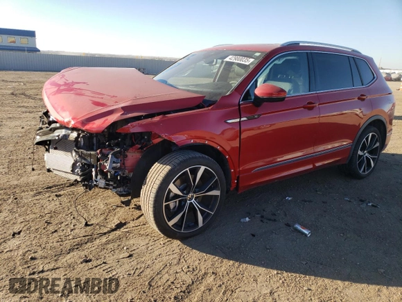 2024 Volkswagen Tiguan SEL R-Line with VIN 3VV4B7AX7RM066394, listed as a Copart auction lot 42980035 with Not provided miles and Salvage title. Bid and sale history available at DreamBid. Image 1.