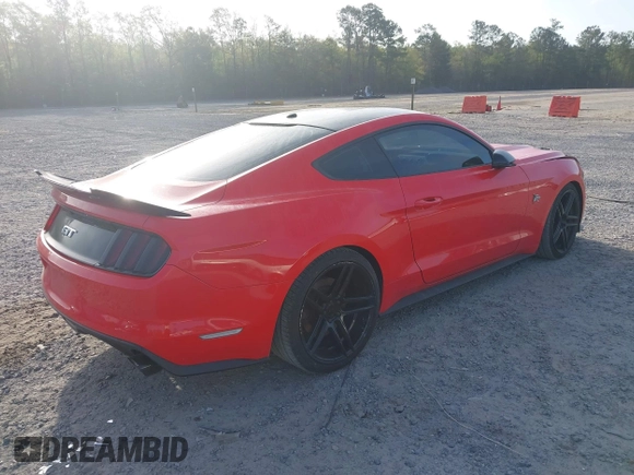 2017 Ford Mustang GT with VIN 1FA6P8CF5H5244154, listed as a IAAI auction lot 41955978 with 57,042 mi miles and . Bid and sale history available at carsss.com. Image 4.