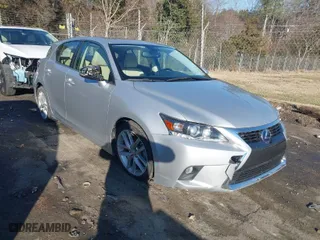 2016 Lexus CT 200h Hybrid with VIN JTHKD5BH9G2273979, listed as a IAAI auction lot 41292395 with 90,637 mi miles. Bid and sale history available at carsss.com. Image 1.