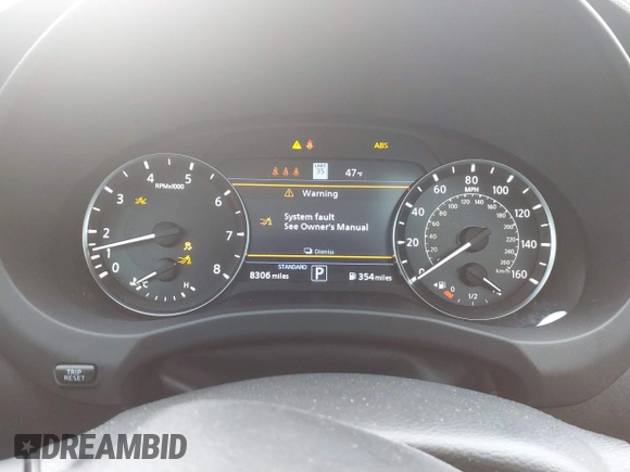 2024 Infiniti QX50 Sport with VIN 3PCAJ5FB7RF101400, listed as a IAAI auction lot 41488885 with 8,306 mi miles and . Bid and sale history available at DreamBid. Image 7.