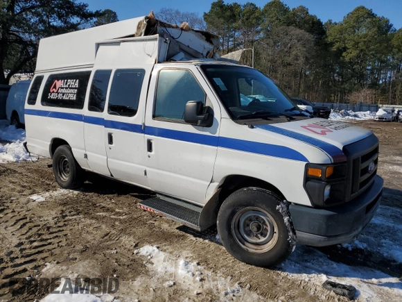 2011 Ford Econoline Cargo Commercial with VIN 1FTNS2EW2BDA26197, listed as a Copart auction lot 81470664 with Not Provided miles and Salvage Title. Bid and sale history available at DreamBid. Image 4.