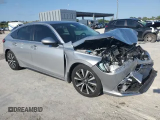 2024 Honda Civic EX-L z VIN 19XFL1H73RE004153, wystawiony jako Copart lot #56208225 z przebiegiem 23 962 mil mil oraz Szkoda całkowita • Salvage title. Historia ofert i sprzedaży dostępna na DreamBid. Obrazek 4.