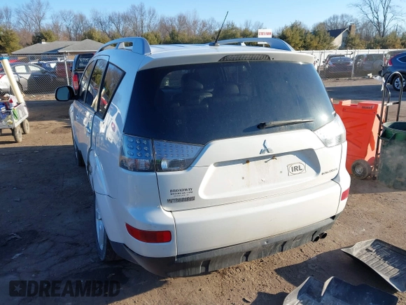 2007 Mitsubishi Outlander XLS with VIN JA4MT41X77Z009791, listed as a IAAI auction lot 41750131 with 0 mi miles. Bid and sale history available at carsss.com. Image 3.