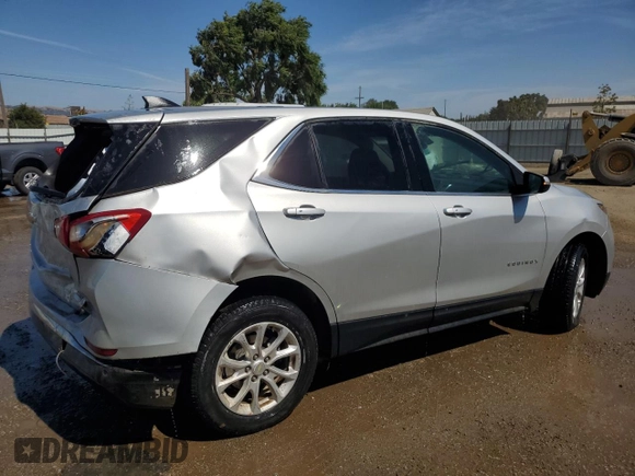 2018 Chevrolet Equinox LT z VIN 3GNAXSEV2JS568428, wystawiony jako Copart lot #60731665 z przebiegiem 47 710 mil mil oraz Czysty tytuł • Clean title. Historia ofert i sprzedaży dostępna na DreamBid. Obrazek 3.