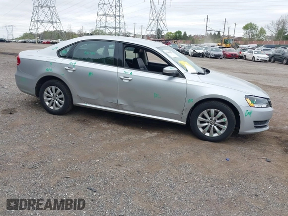2015 Volkswagen Passat 1.8T Limited Edition with VIN 1VWAT7A32FC003645, listed as a IAAI auction lot 42091376 with 140,675 mi miles. Bid and sale history available at carsss.com. Image 1.