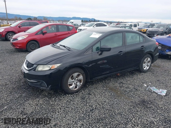 2015 Honda Civic LX with VIN 2HGFB2F50FH525049, listed as a IAAI auction lot 41827756 with 115,880 mi miles and . Bid and sale history available at DreamBid. Image 2.
