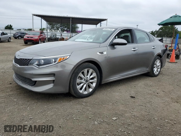 2016 Kia Optima EX with VIN 5XXGU4L32GG088462, listed as a Copart auction lot 85498164 with 35,611 mi miles and Salvage Title. Bid and sale history available at carsss.com. Image 1.