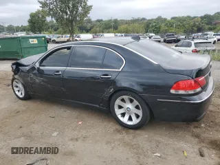 2006 BMW 7 Series 750Li with VIN WBAHN83596DT25366, listed as a Copart auction lot 71251924 with Not Provided miles and Salvage Title. Bid and sale history available at carsss.com. Image 2.
