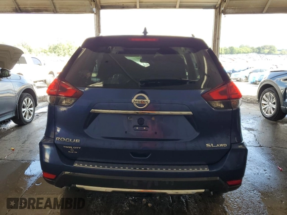 2017 Nissan Rogue SV with VIN 5N1AT2MV2HC878595, listed as a Copart auction lot 65213435 with 124,034 mi miles and Salvage title. Bid and sale history available at DreamBid. Image 6.