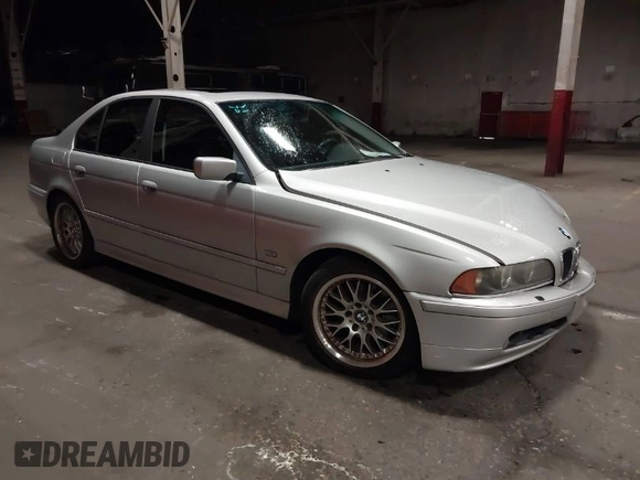 2003 BMW 5 Series 530iA with VIN WBADT63483CK43601, listed as a IAAI auction lot 41808414 with 132,050 mi miles. Bid and sale history available at carsss.com. Image 1.