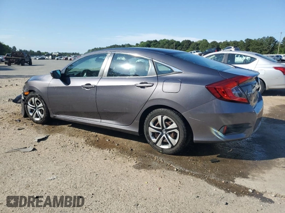 2016 Honda Civic LX with VIN 19XFC2F59GE000676, listed as a Copart auction lot 52915665 with 52,891 mi miles and Salvage Title. Bid and sale history available at carsss.com. Image 2.