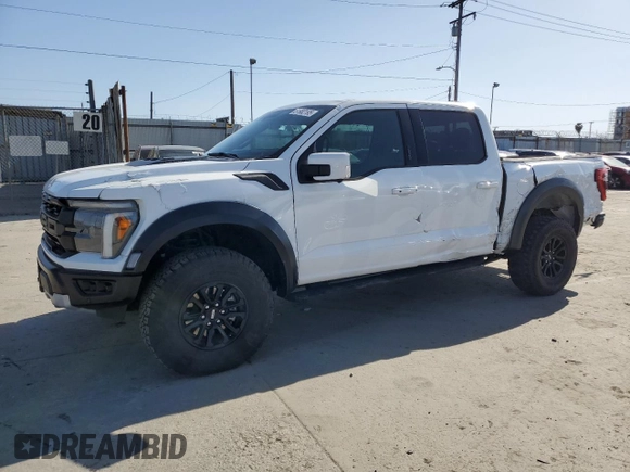 2024 Ford F-150 Raptor with VIN 1FTFW1RG1RFA22551, listed as a Copart auction lot 51982195 with 5,473 mi miles and Salvage Title. Bid and sale history available at DreamBid. Image 1.