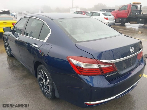 2017 Honda Accord Sedan LX with VIN 1HGCR2F34HA160387, listed as a IAAI auction lot 41411347 with 125,493 mi miles. Bid and sale history available at carsss.com. Image 3.