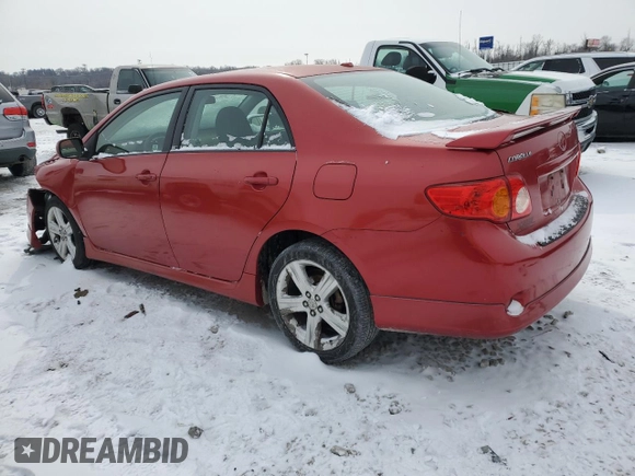 2009 Toyota Corolla XRS with VIN 1NXBE40E59Z102022, listed as a Copart auction lot 45042115 with 92,626 mi miles and Salvage Title. Bid and sale history available at carsss.com. Image 2.