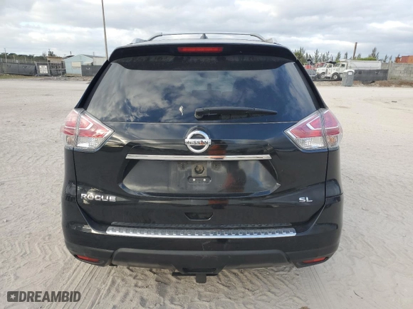 2016 Nissan Rogue SL with VIN JN8AT2MT5GW000695, listed as a Copart auction lot 83474804 with 173,372 mi miles and Salvage Title. Bid and sale history available at carsss.com. Image 6.