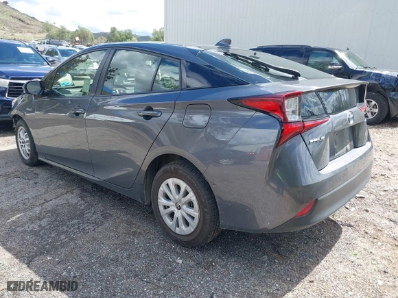 2020 Toyota Prius L Eco with VIN JTDKARFU8L3114786, listed as a IAAI auction lot 41804909 with 196,099 mi miles. Bid and sale history available at carsss.com. Image 3.