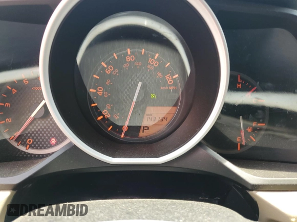 2013 Toyota 4Runner SR5 with VIN JTEZU5JR4D5052340, listed as a Copart auction lot 61809055 with 143,134 mi miles and Salvage title. Bid and sale history available at DreamBid. Image 9.