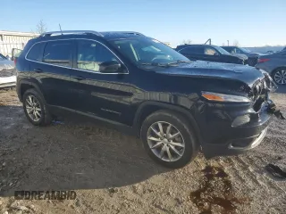 2017 Jeep Cherokee Limited with VIN 1C4PJMDS4HD239201, listed as a Copart auction lot 46527715 with 144,790 mi miles and Salvage Title. Bid and sale history available at carsss.com. Image 4.