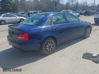 2001 Audi S4 with VIN WAURD68D21A133213, listed as a IAAI auction lot 42040168 with 1 mi miles. Bid and sale history available at carsss.com. Image 4.