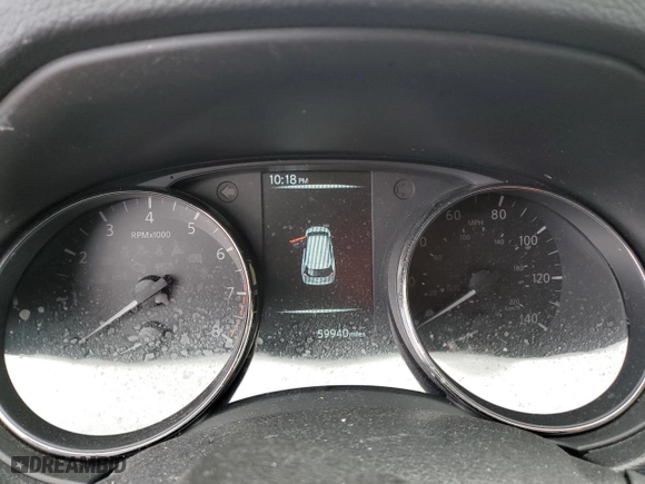 2017 Nissan Rogue SV with VIN KNMAT2MT5HP565858, listed as a Copart auction lot 48034725 with 59,940 mi miles and Salvage Title. Bid and sale history available at carsss.com. Image 9.