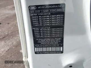 2007 Land Rover Range Rover Sport SC с VIN SALSH234X7A103516, выставлен на аукционе IAAI как лот 41683135 с пробегом Не указан миль и . История ставок и продаж доступна на DreamBid. Изображение 9.