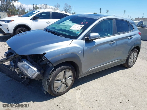 2020 Hyundai Kona Electric Ultimate with VIN KM8K53AG8LU068109, listed as a IAAI auction lot 40847096 with 59,071 mi miles. Bid and sale history available at carsss.com. Image 17.