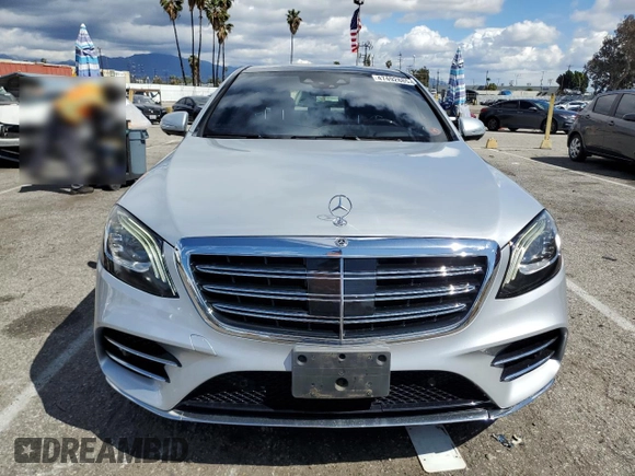 2018 Mercedes-Benz S 560 with VIN WDDUG8DB9JA368265, listed as a Copart auction lot 47492885 with 31,007 mi miles and Salvage Title. Bid and sale history available at carsss.com. Image 5.