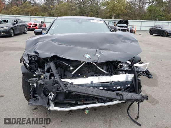 2021 BMW 3 Series M340i xDrive with VIN 3MW5U9J02M8B63206, listed as a Copart auction lot 75713254 with 33,876 mi miles and Salvage Title. Bid and sale history available at carsss.com. Image 5.