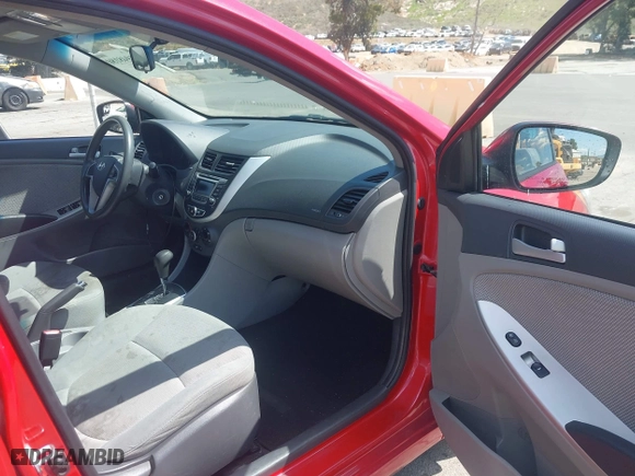 2014 Hyundai Accent GS with VIN KMHCT5AE9EU174866, listed as a IAAI auction lot 41948180 with 117,985 mi miles. Bid and sale history available at carsss.com. Image 5.