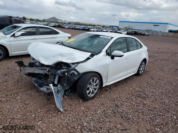 2021 Toyota Corolla LE with VIN 5YFEPMAE3MP254252, listed as a Copart auction lot 51541405 with 76,297 mi miles and Salvage Title. Bid and sale history available at carsss.com. Image 1.
