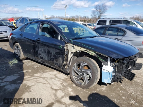 2025 Hyundai Elantra SEL Convenience with VIN KMHLS4DG6SU891344, listed as a Copart auction lot 44336305 with 2,777 mi miles and Salvage Title. Bid and sale history available at DreamBid. Image 4.