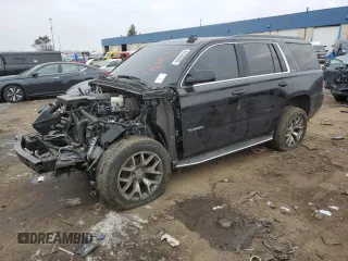 2019 GMC Yukon SLE with VIN 1GKS2AKC7KR387214, listed as a Copart auction lot 44349485 with 0 mi miles and Salvage Title. Bid and sale history available at carsss.com. Image 1.