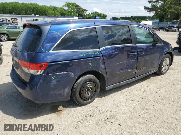 2016 Honda Odyssey LX с VIN 5FNRL5H21GB023638, выставлен на аукционе Copart как лот 54136615 с пробегом 91 299 миль миль и Списание • Salvage title. История ставок и продаж доступна на DreamBid. Изображение 3.