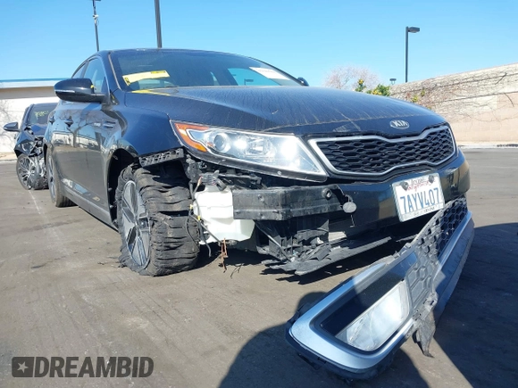 2013 Kia Optima EX with VIN KNAGM4AD4D5044665, listed as a IAAI auction lot 41641584 with 63,102 mi miles. Bid and sale history available at carsss.com. Image 6.