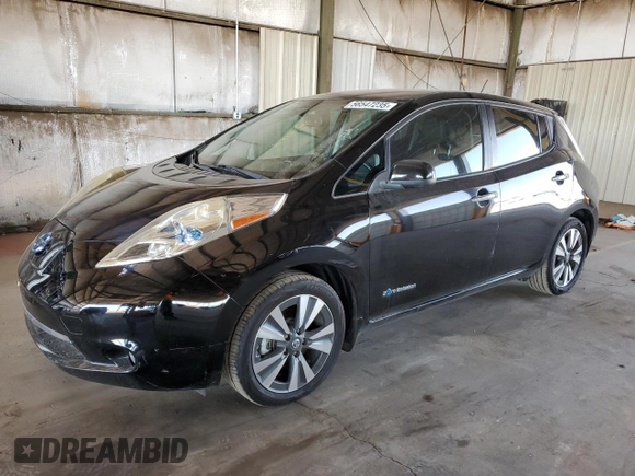 2016 Nissan LEAF S z VIN 1N4BZ0CP2GC306431, wystawiony jako Copart lot #56547235 z przebiegiem 86 000 mil mil oraz Czysty tytuł • Clean title. Historia ofert i sprzedaży dostępna na DreamBid. Obrazek 1.