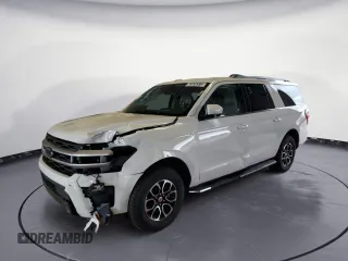 2022 Ford Expedition Max XLT z VIN 1FMJK1HT5NEA58324, wystawiony jako Copart lot #63976313 z przebiegiem 18 756 mil mil oraz Czysty tytuł • Clean title. Historia ofert i sprzedaży dostępna na DreamBid. Obrazek 1.