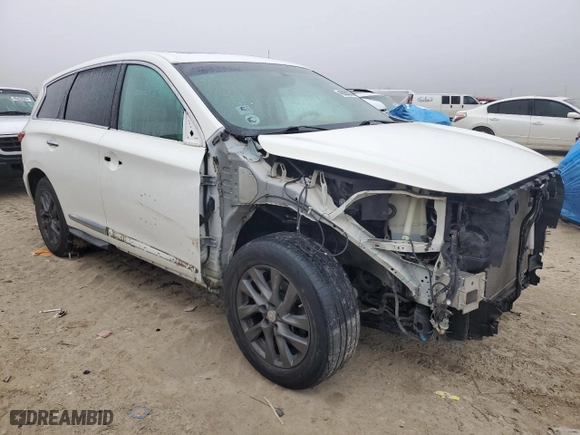 2013 Infiniti JX35 with VIN 5N1AL0MN4DC305292, listed as a Copart auction lot 45582375 with NaN miles and Salvage Title. Bid and sale history available at carsss.com. Image 4.